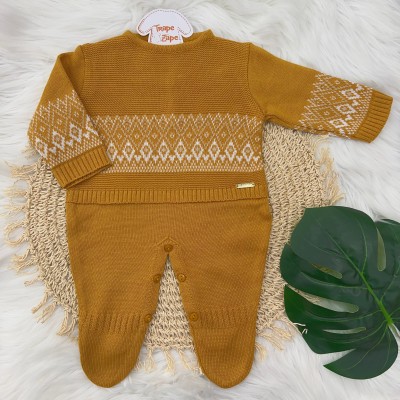  Macacão de linha Iago - Mostarda